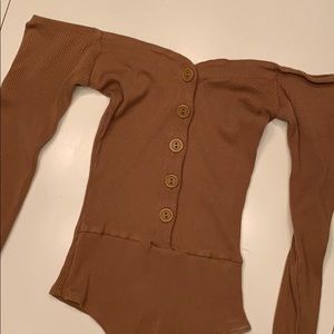 Off the shoulder bodysuit from fashion nova